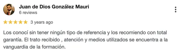 Reseña de cliente