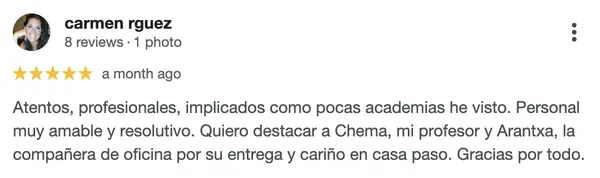 Reseña de cliente